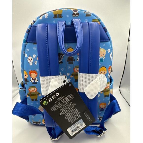 Loungefly Exclusive‎ Disney Frozen Chibi Olaf Elsa Anna AOP  display picture 1